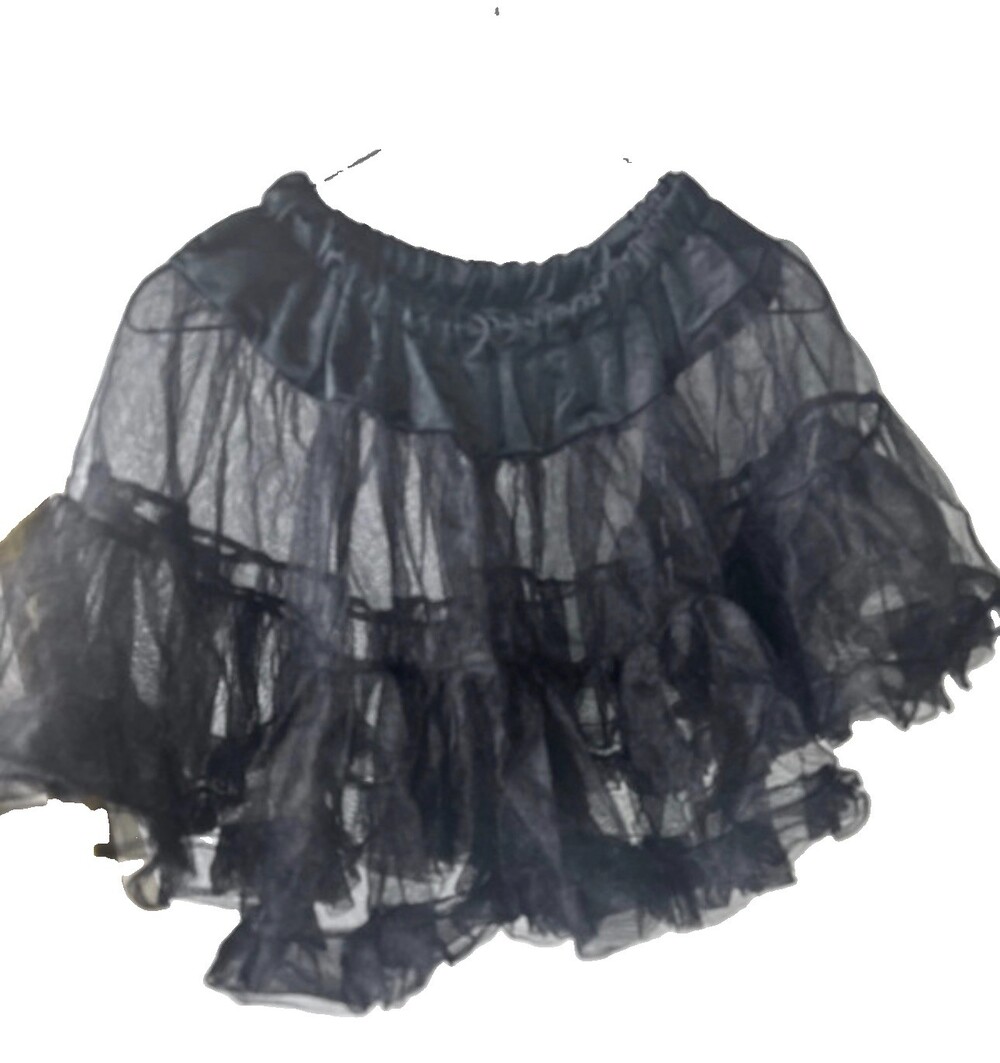LADIES BLACK SPIRIT DELUXE PETTICOAT – ONE SIZE FITS MOST